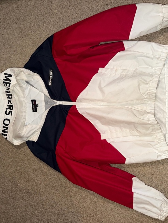 Members Only Other - Members Only White and Black Sport Jacket